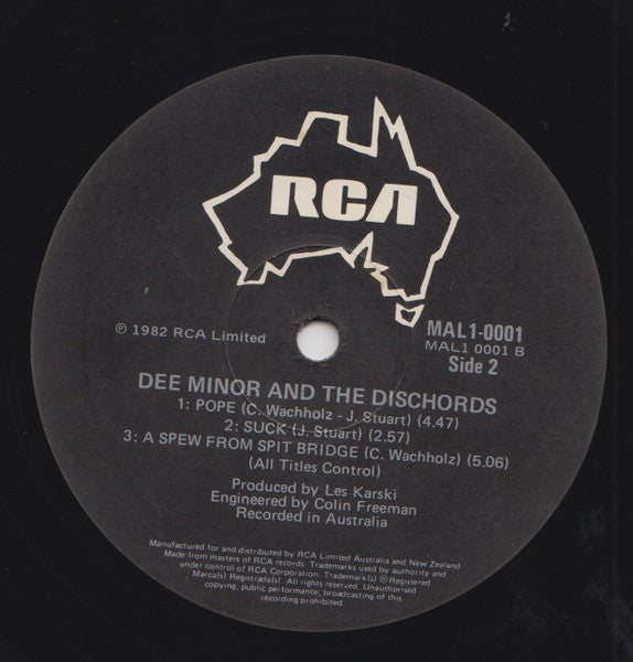 Dee Minor And The Dischords – Dee Minor & The Discords 12" vinyl record, image 4 of 4