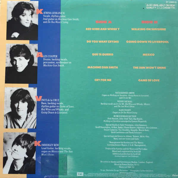 Katrina And The Waves – Katrina And The Waves LP vinyl record, image 2 of 4