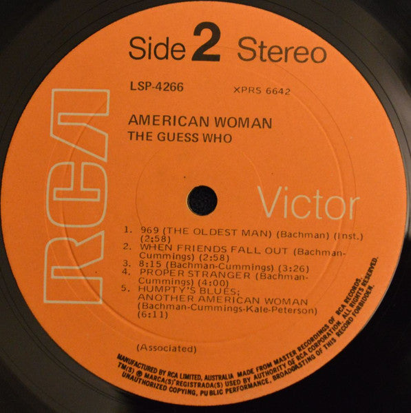 The Guess Who – American Woman LP vinyl record, image 4 of 4