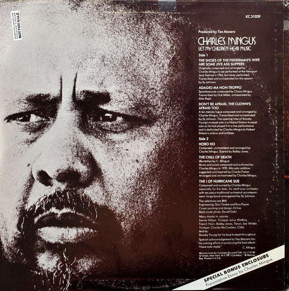 Charles Mingus – Let My Children Hear Music LP vinyl record, image 2 of 8