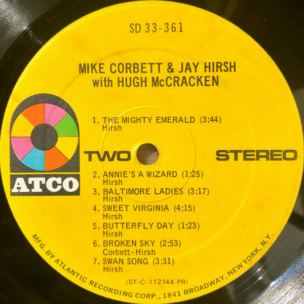 Mike Corbett, Jay Hirsh, Hugh McCracken – Mike Corbett & Jay Hirsh With Hugh McCracken LP vinyl record, image 5 of 6