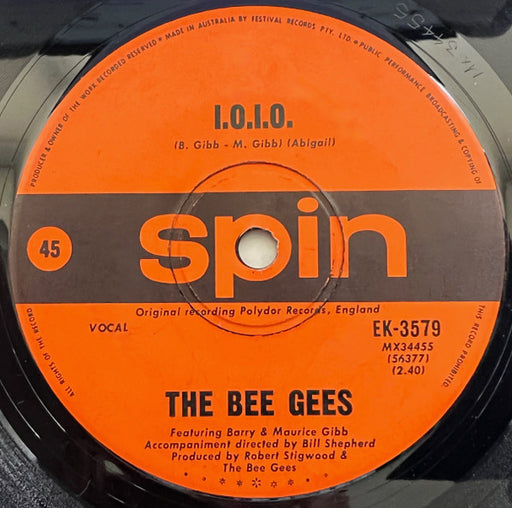 Bee Gees – I.O.I.O. 7" vinyl record, image 1 of 2