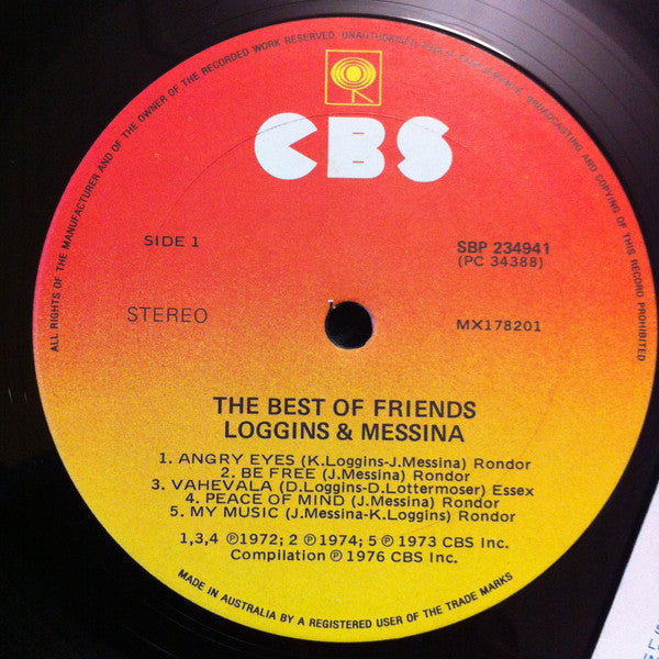 Loggins And Messina – The Best Of Friends LP vinyl record, image 5 of 7