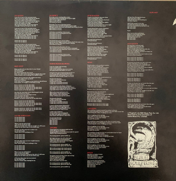 The Stranglers – Aural Sculpture LP vinyl record, image 3 of 6