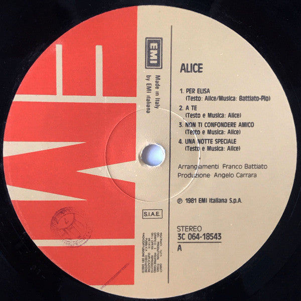 Alice – Alice LP vinyl record, image 3 of 6