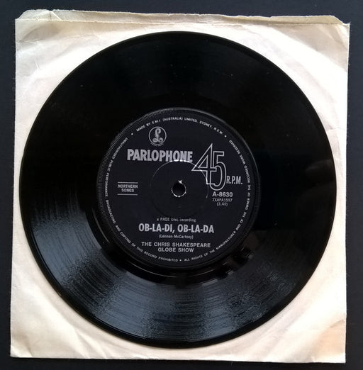 The Globe Show – Ob-La-di Ob-la-da 7" vinyl record, image 1 of 2