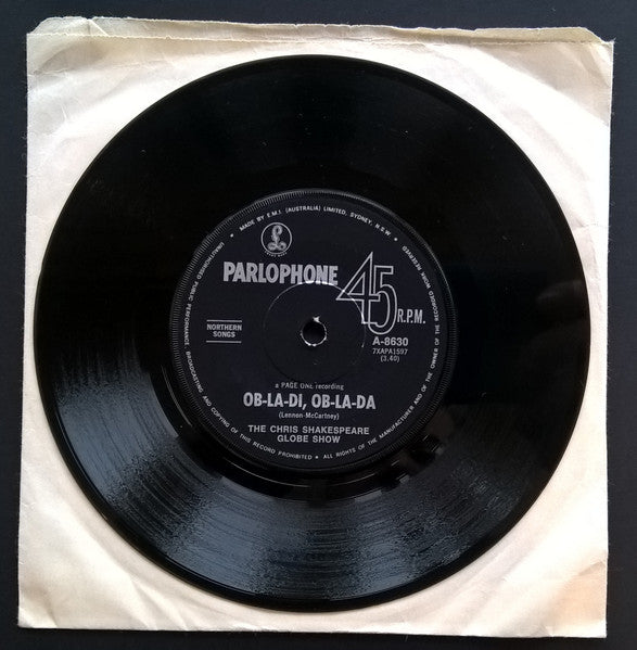 The Globe Show – Ob-La-di Ob-la-da 7" vinyl record, image 1 of 2