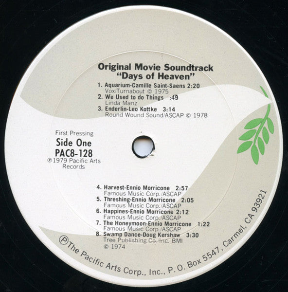 Ennio Morricone – Days Of Heaven - The Original Soundtrack From The Motion Picture LP vinyl record, image 4 of 5