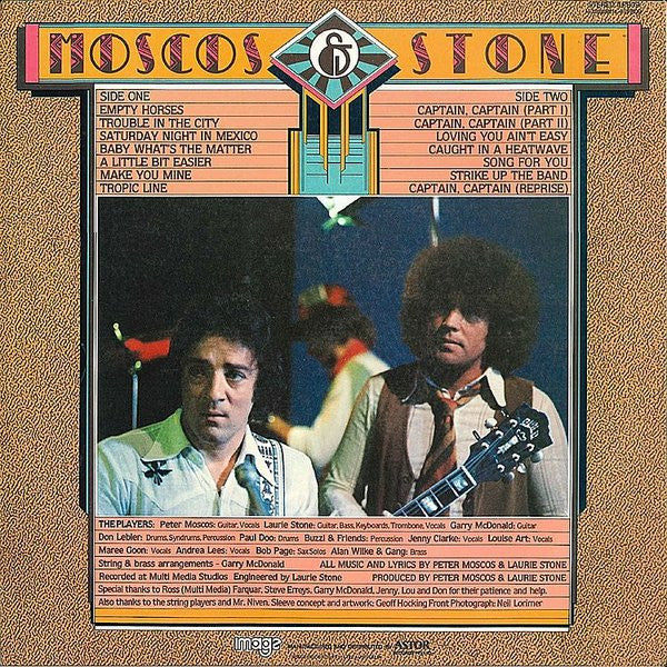 Moscos & Stone – Moscos & Stone LP vinyl record, image 2 of 6