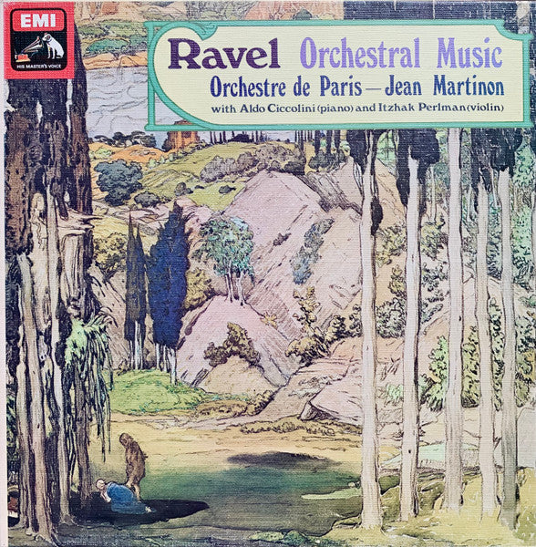Maurice Ravel, Orchestre De Paris, Jean Martinon, Aldo Ciccolini, Itzhak Perlman – Orchestral Music (5xLP) LP vinyl record, image 1 of 8