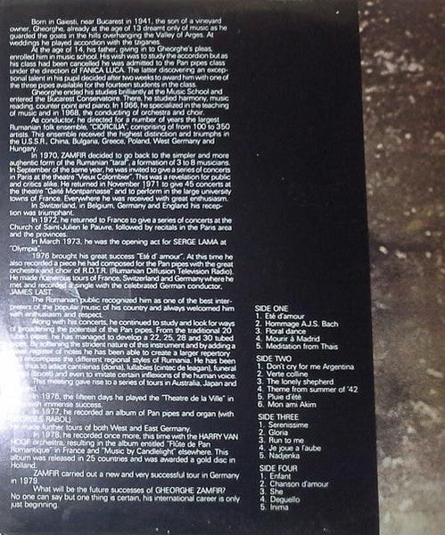 Gheorghe Zamfir – The Magic Flute Of Gheorghe Zamfir (2xLP) LP vinyl record, image 2 of 9