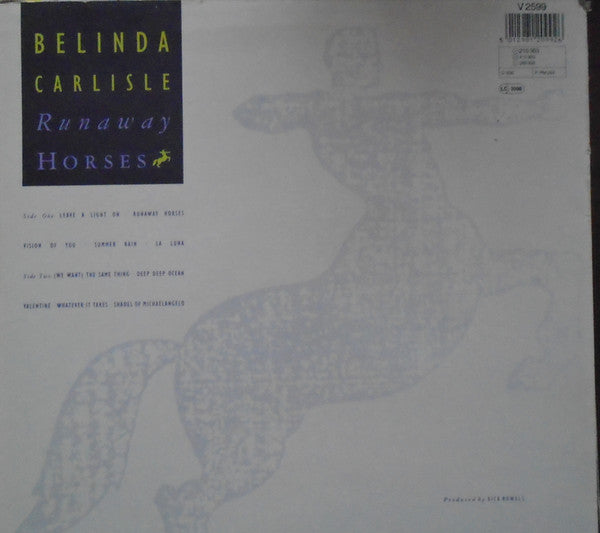 Belinda Carlisle – Runaway Horses LP vinyl record, image 2 of 7