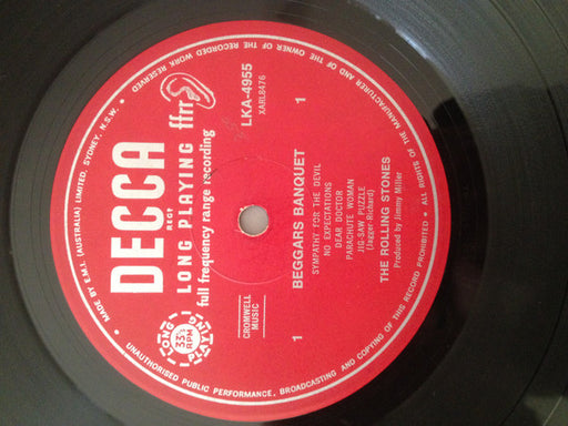 The Rolling Stones – Beggars Banquet LP vinyl record