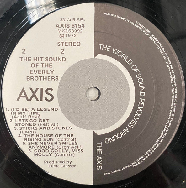 Everly Brothers – The Hit Sound Of The Everly Brothers LP vinyl record, image 4 of 4