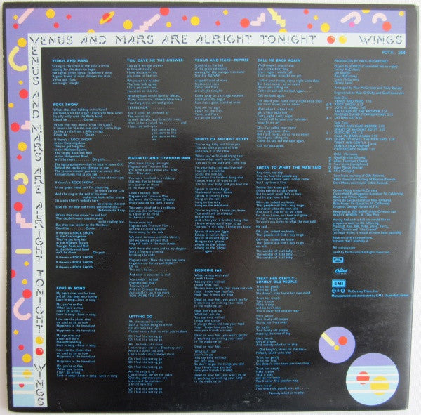 Wings – Venus And Mars LP vinyl record, image 2 of 10
