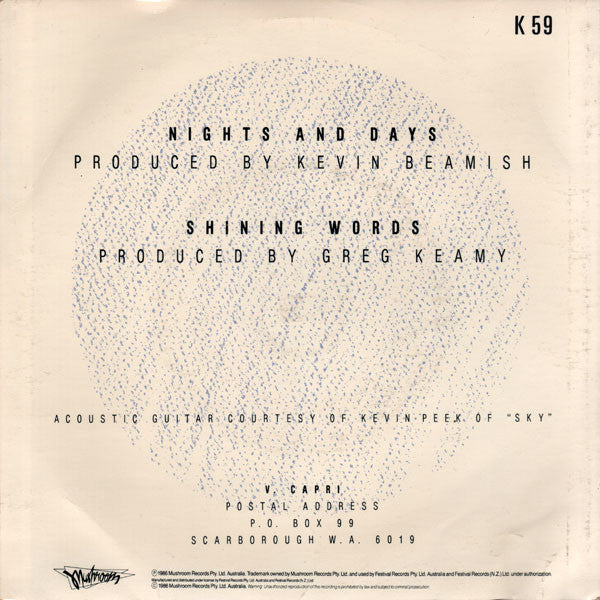 V Capri – Nights And Days 7" vinyl record, image 2 of 4