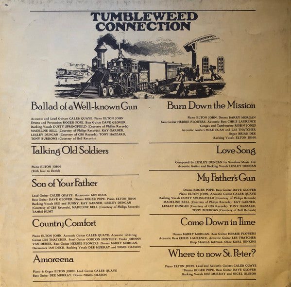 Elton John – Tumbleweed Connection LP vinyl record, image 10 of 10
