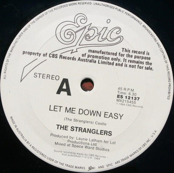 The Stranglers – Let Me Down Easy 12" vinyl record, image 3 of 4