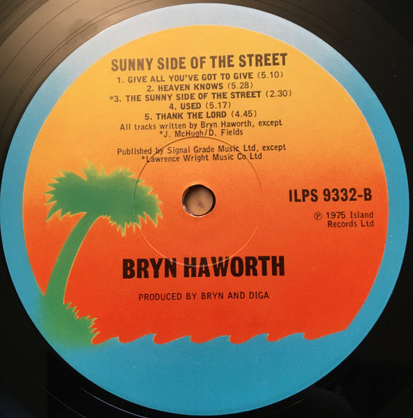 Bryn Haworth – Sunny Side Of The Street LP vinyl record, image 4 of 6