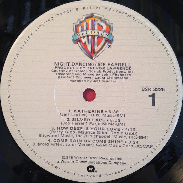 Joe Farrell – Night Dancing LP vinyl record, image 3 of 4