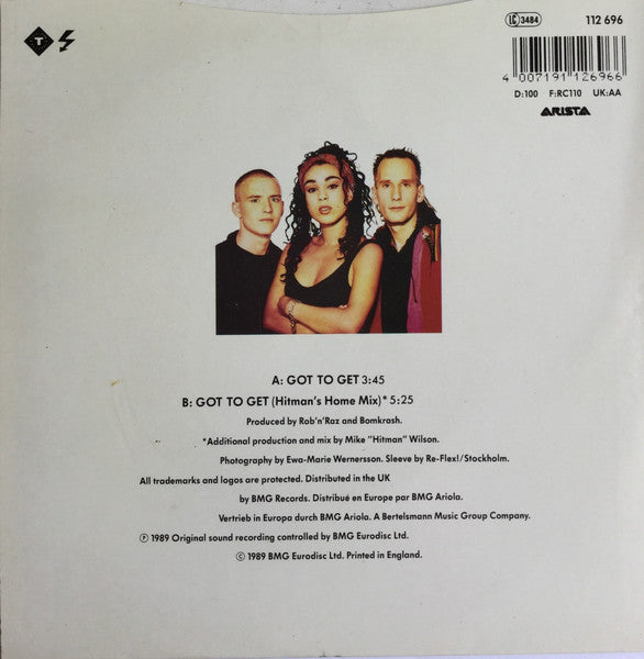 Rob 'N' Raz, Leila K – Got To Get 7" vinyl record, image 2 of 4