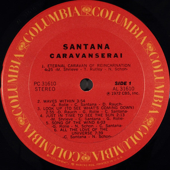 Santana – Caravanserai LP vinyl record, image 3 of 4