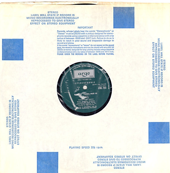 Olivier Messiaen, Sir Michael Tippett – Poèmes Pour Mi / Songs For Dov LP vinyl record, image 7 of 10