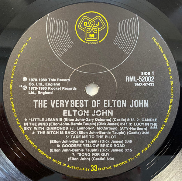 Elton John – The Very Best Of....Elton John LP vinyl record, image 3 of 5