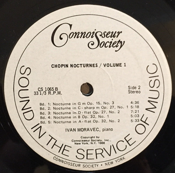 Frédéric Chopin, Ivan Moravec – Nocturnes Volume 1 LP vinyl record, image 4 of 4