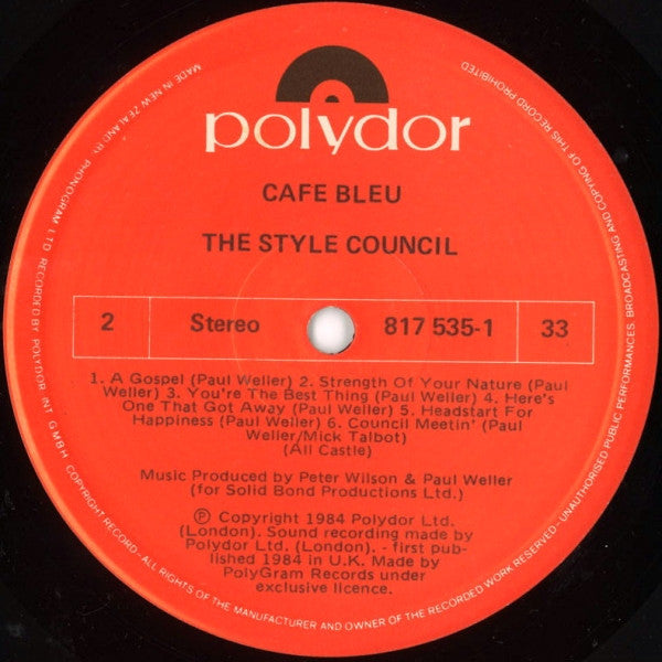 The Style Council – Café Bleu LP vinyl record, image 4 of 6