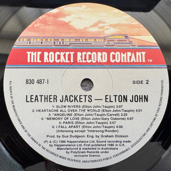 Elton John – Leather Jackets LP vinyl record, image 4 of 6