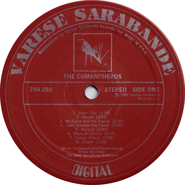 Elmer Bernstein – The Films Of John Wayne: The Comancheros / True Grit LP vinyl record, image 3 of 4