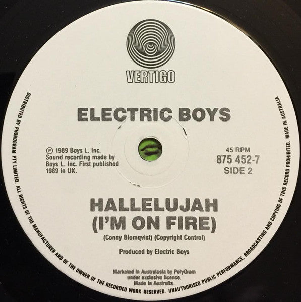 Electric Boys – All Lips & Hips 7" vinyl record, image 4 of 4