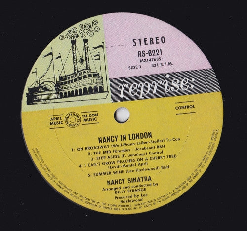 Nancy Sinatra – Nancy In London LP vinyl record, image 2 of 3