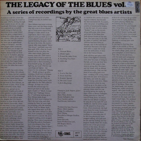 Champion Jack Dupree – The Legacy Of The Blues Vol. 3 LP vinyl record, image 2 of 4