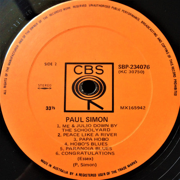 Paul Simon – Paul Simon LP vinyl record, image 4 of 6