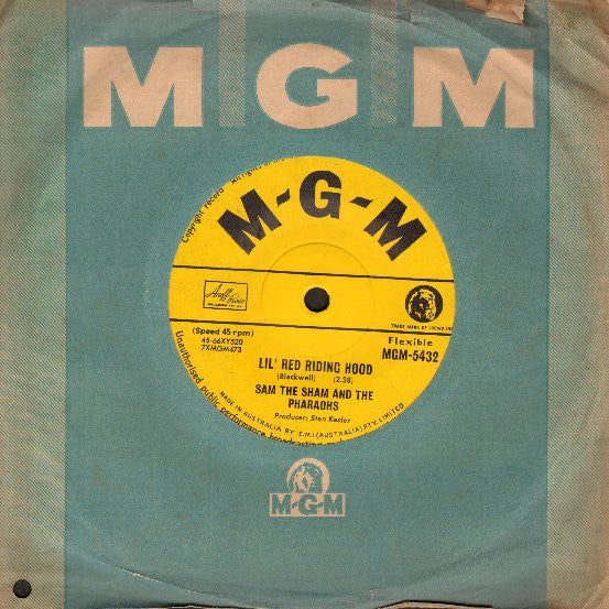 Sam The Sham & The Pharaohs – Lil' Red Riding Hood 7" vinyl record, image 3 of 3
