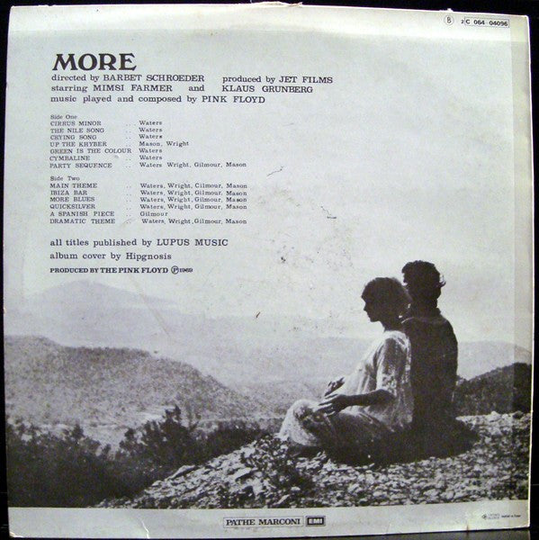 Pink Floyd – Soundtrack From The Film "More" LP vinyl record, image 2 of 5