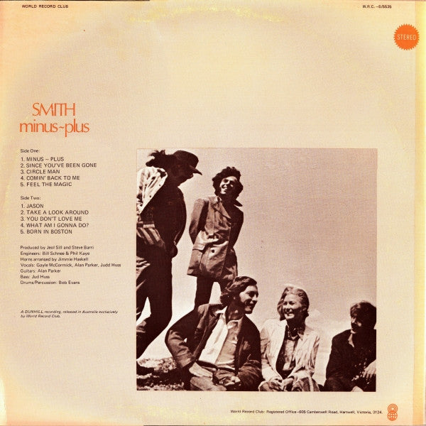Smith – Minus~Plus LP vinyl record, image 2 of 4