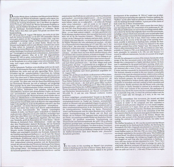Wolfgang Amadeus Mozart, Concertgebouworkest, Nikolaus Harnoncourt – Symphonies Nr.35 »Haffner« & Nr.34 LP vinyl record, image 2 of 6