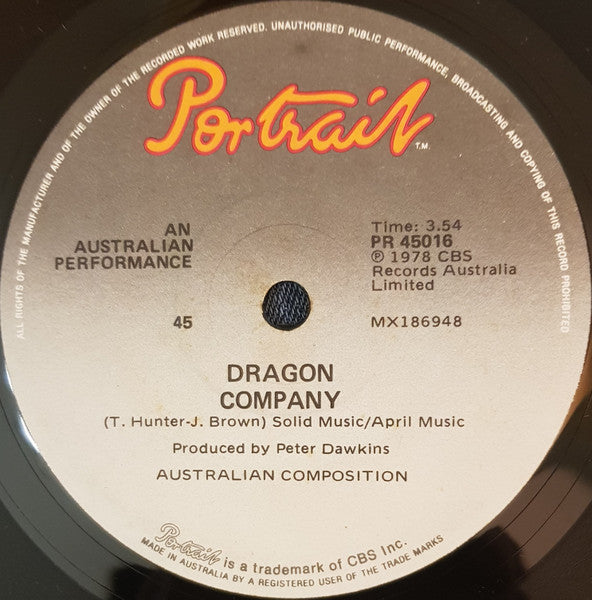 Dragon – Are You Old Enough 7" vinyl record, image 2 of 4