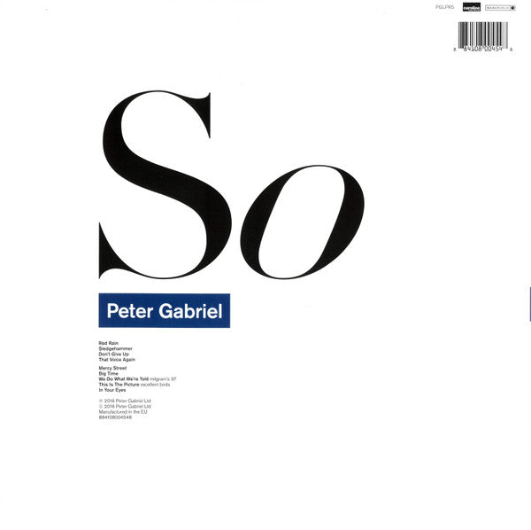 Peter Gabriel – So LP vinyl record, image 2 of 9