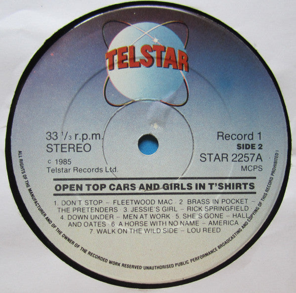 Various – Open Top Cars And Girls In T'Shirts (2xLP) LP vinyl record, image 7 of 9