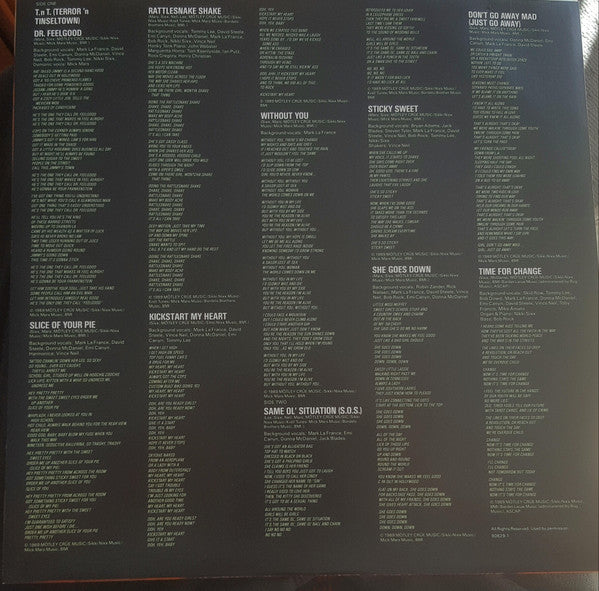 Mötley Crüe – Dr. Feelgood LP vinyl record, image 6 of 7