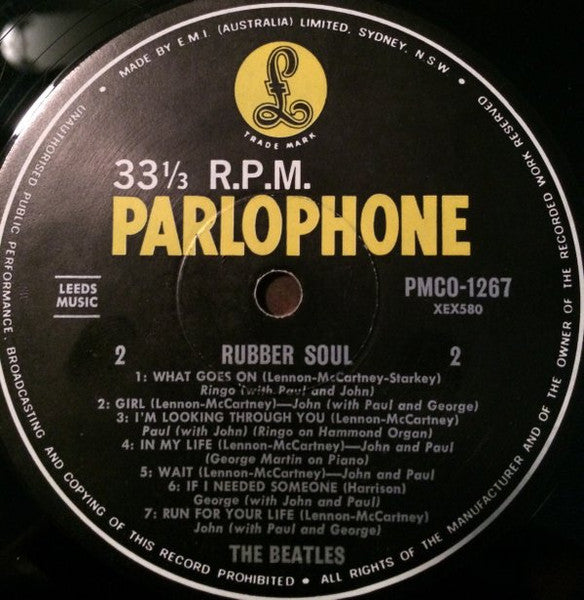 The Beatles – Rubber Soul LP vinyl record, image 4 of 4