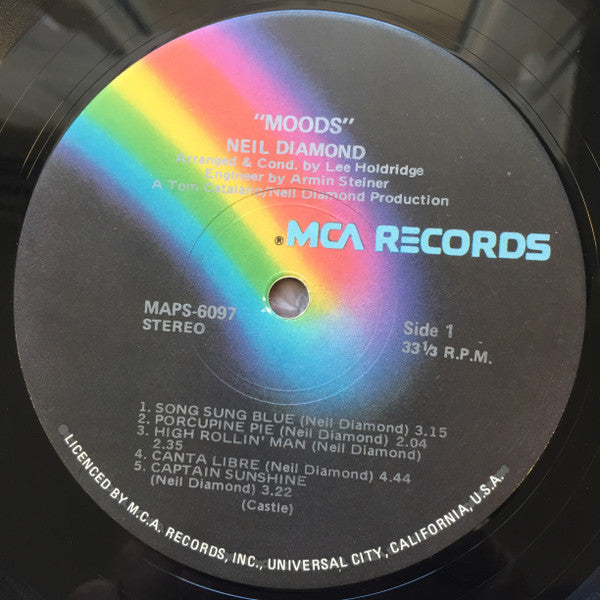 Neil Diamond – Moods LP vinyl record, image 3 of 4