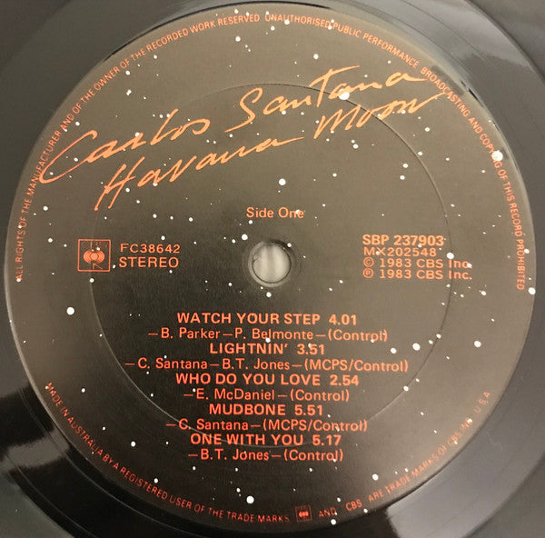 Carlos Santana – Havana Moon LP vinyl record, image 5 of 6