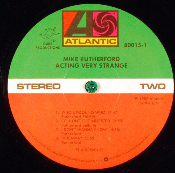 Mike Rutherford – Acting Very Strange LP vinyl record, image 4 of 8
