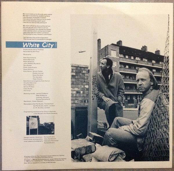 Pete Townshend – White City (A Novel) LP vinyl record, image 6 of 6