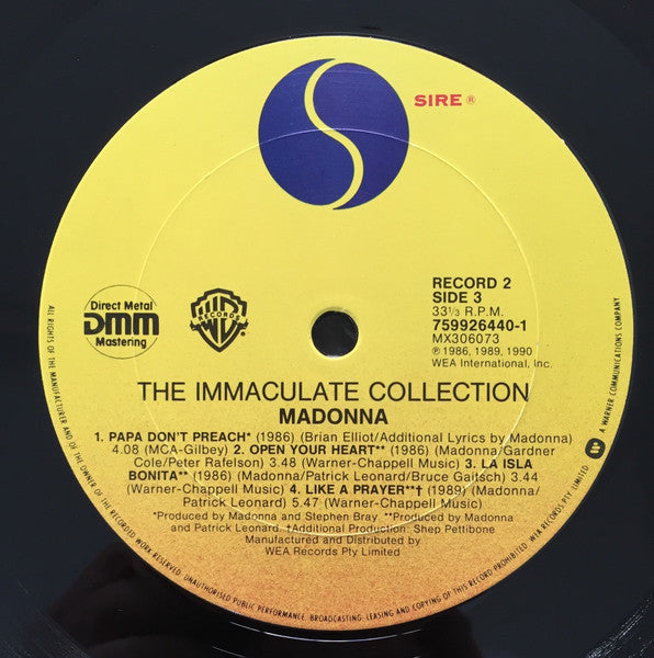 Madonna – The Immaculate Collection (2xLP) LP vinyl record, image 6 of 10